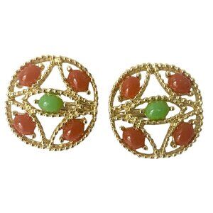 Clip On Earrings Alcapulco Sarah Coventry Gold Tone Filigree